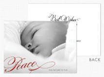 "Peace" Holiday Photo Card