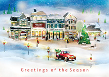 Vintage Village Holiday Cards