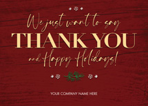 Barnboard Thanks Holiday Cards