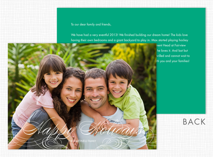 "Happy Holidays" Christmas Photo Card