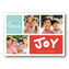 Peace love Joy Flat 3 Photo Christmas Card