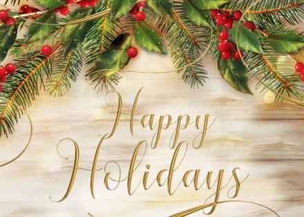 Pine of Gold Holiday Cards