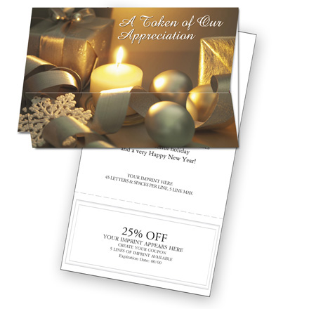 Holiday Token Coupon Cards