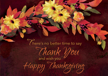 Autumn Swag Thanksgiving Cards