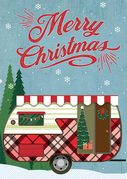 Holiday Camper Holiday Cards
