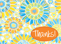 Vibrant Thank You Cards